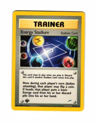 Energy Stadium Uncommon 99/105 Neo Destiny 1st Edition Pokemon Illustratör Tomokazu Komiya