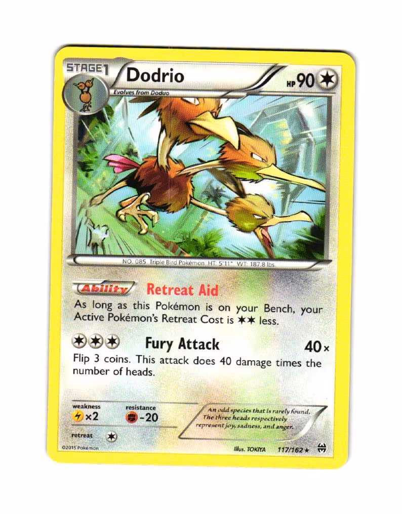 Dodrio Rare 117/162 BREAKthrough Pokemon