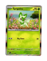 Sprigatito Holo Common 013/193 Paldea Evolved Pokemon