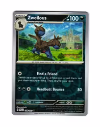 Zweilous Reverse Holo Uncommon 139/193 Paldea Evolved Pokemon