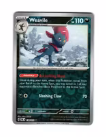 Weavile Reverse Holo Rare 134/193 Paldea Evolved Pokemon