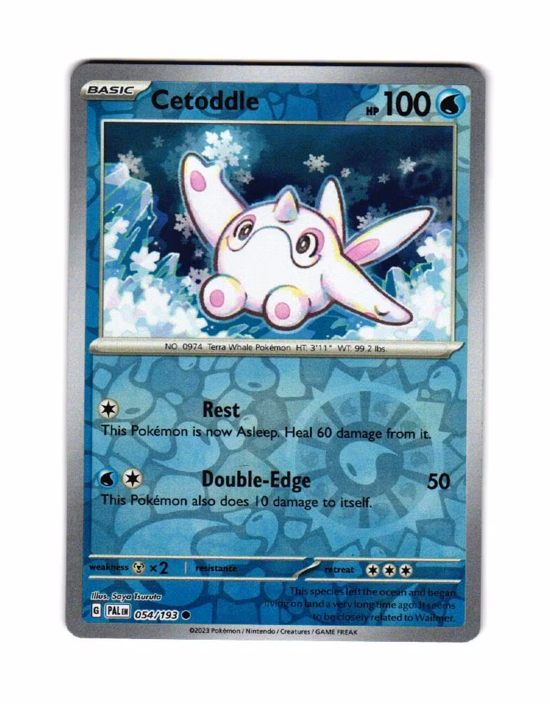 Cetoddle Reverse Holo Common 054/193 Paldea Evolved Pokemon