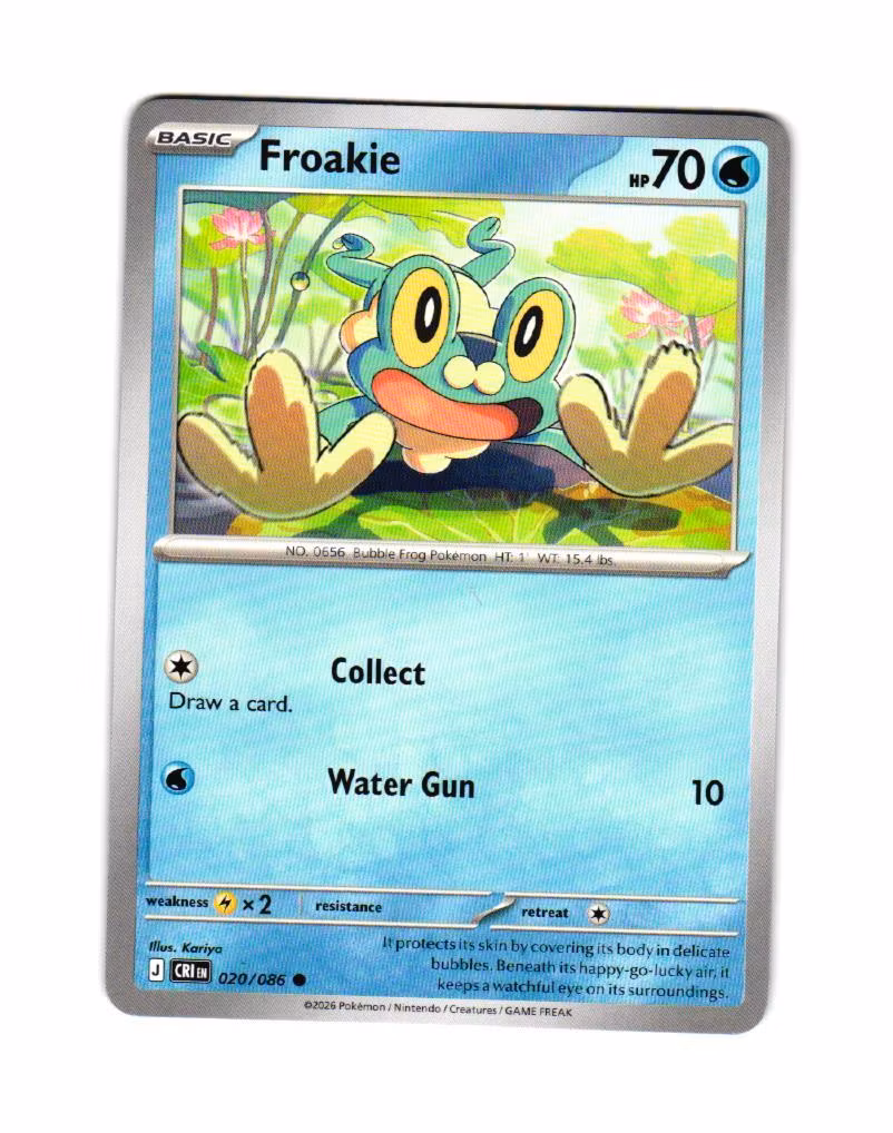 Froakie Common 020/086  Chaos Rising Pokemon