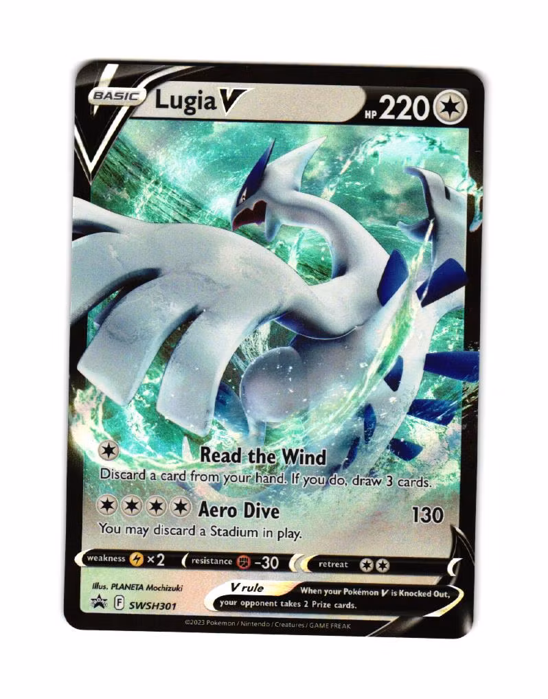 Lugia V SWSH301 Black Star Promo Pokemon