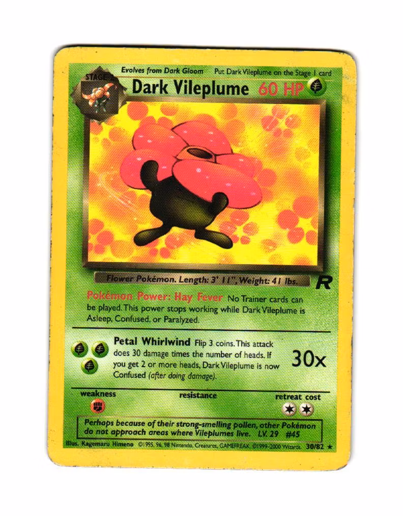 Dark Vileplume 30/82 Team Rocket Pokemon