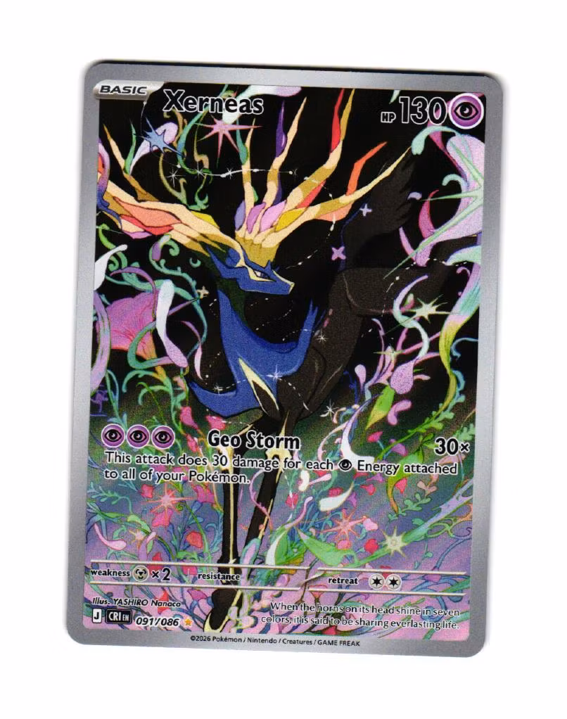 Xerneas Illustration Rare 091/086 Chaos Rising Pokemon