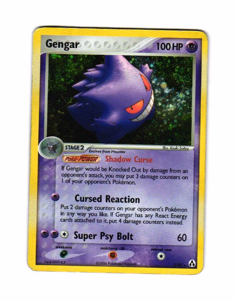 Gengar Holo Rare 5/92 Ex Legend Maker Pokemon