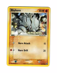 Rhyhorn Reverse Holo Common 62/106 EX Emerald Pokemon