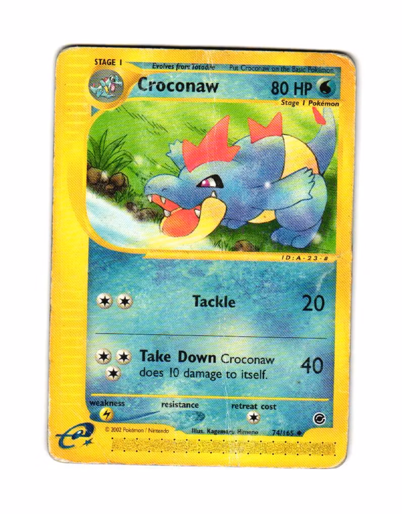Croconaw Uncommon 74/165 Expedition Base Set Pokemon