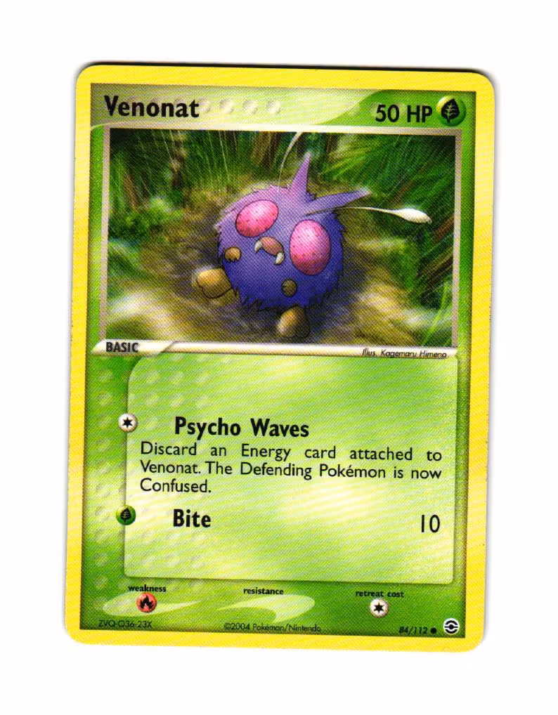 Venonat Common 84/112 EX FireRed & LeafGreen Pokemon
