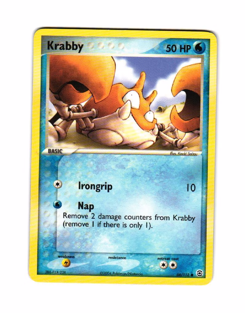 Krabby Common 66/112 EX FireRed & LeafGreen Pokemon