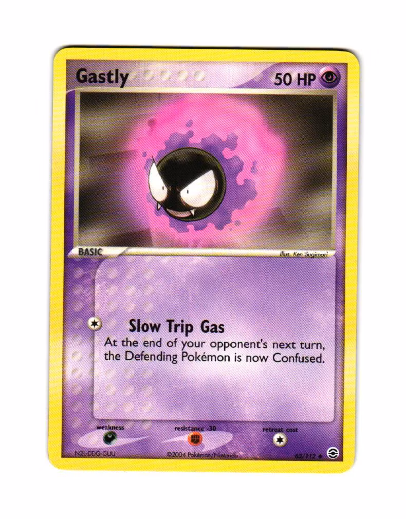 Gastly Uncommon 63/112 EX FireRed & LeafGreen Pokemon