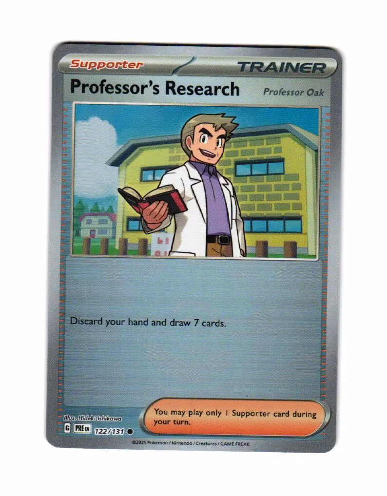 Professors Research Reverse Holo PokeBall Common 122/133 Prismatic Evolutions Pokemon
