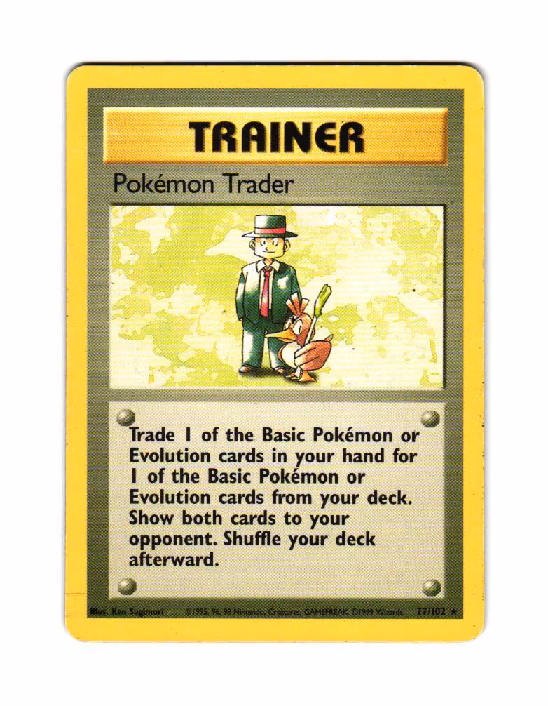 Pokemon Trader Rare 77/102 Base Set Pokemon TCG