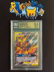 Moltres&Articuno&Zapdos Tag Team GX Promo Sun & Moon Black Star Pokemon Graded Card 9.5 Beckett