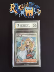 Lillies Determination 169 Mega Evolution Pokemon Graded Card 9 Rauk Card