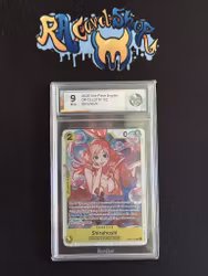 Shirahoshi 102 OP-12 One Piece Graded Card 9 Rauk Card