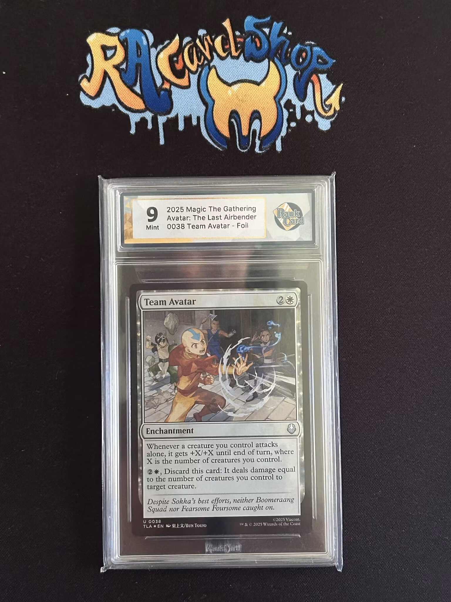 Team Avatar Foil 0038 Magic The Gathering Graded Card 9 Rauk Card