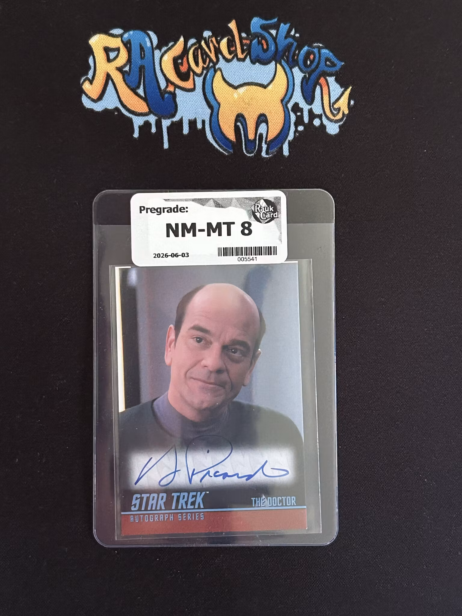 Robert Picardo Singed Star Trek Pregrade 8 Rauk Card