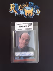 Robert Picardo Singed Star Trek Pregrade 8 Rauk Card