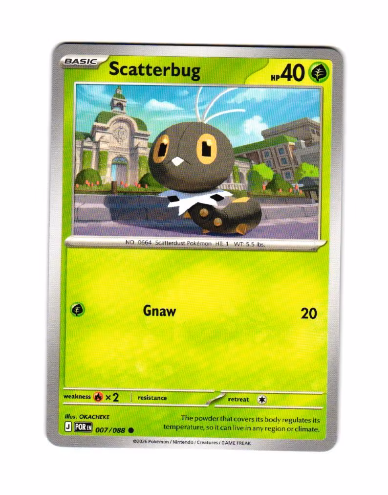 Scatterbug Common 007/088 Perfect Order Pokemon