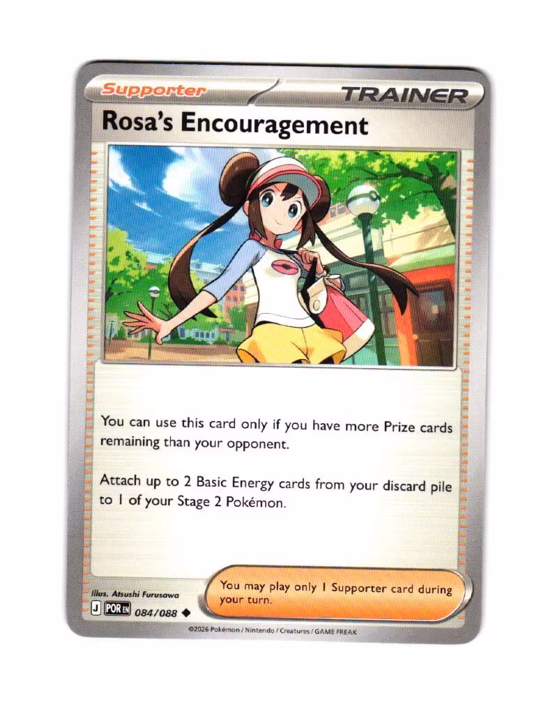 Rosas Encouragement Uncommon 084/088 Perfect Order Pokemon
