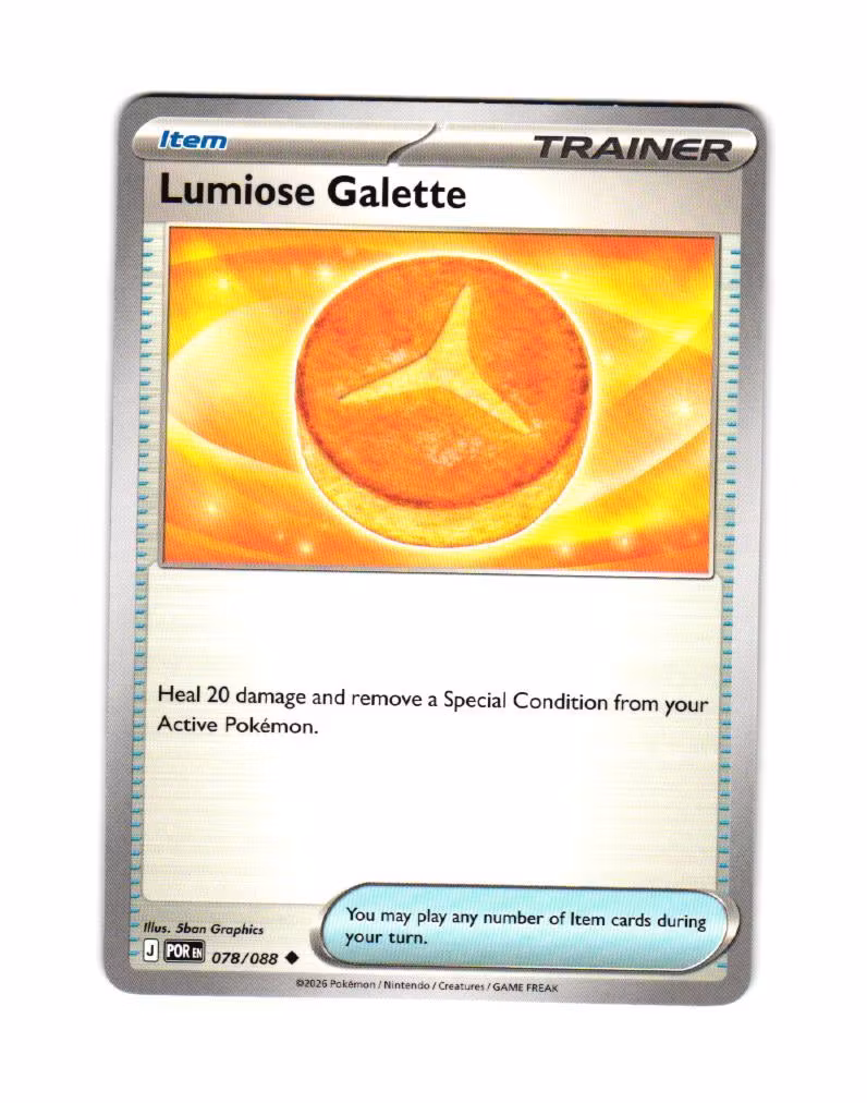 Lumiose Galette Uncommon 078/088 Perfect Order Pokemon