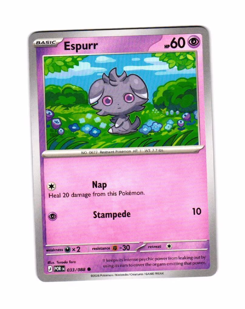 Espurr Common 033/088 Perfect Order Pokemon