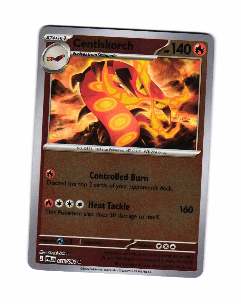 Centiskorch Reverse Holo Common 010/084 Pitch Black Pokemon