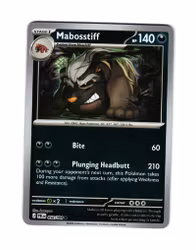 Mabosstiff Reverse Holo Common 049/084 Pitch Black Pokemon