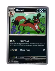 Thievul Reverse Holo Uncommon 054/084 Pitch Black Pokemon