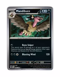 Mandibuzz Reverse Holo Common 050/084 Pitch Black Pokemon