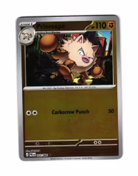 Primeape Reverse Holo Common 043/084 Pitch Black Pokemon
