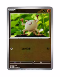 Mankey Reverse Holo Common 042/084 Pitch Black Pokemon