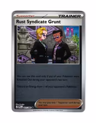 Rust Syndicate Grunt Reverse Holo Uncommon 081/084 Pitch Black Pokemon