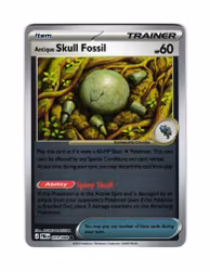 Antique Skull Fossil Reverse Holo Common 073/084 Pitch Black Pokemon