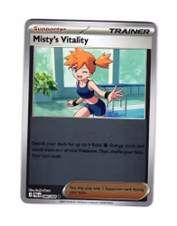 Mistys Vitality Reverse Holo Uncommon 080/084 Pitch Black Pokemon