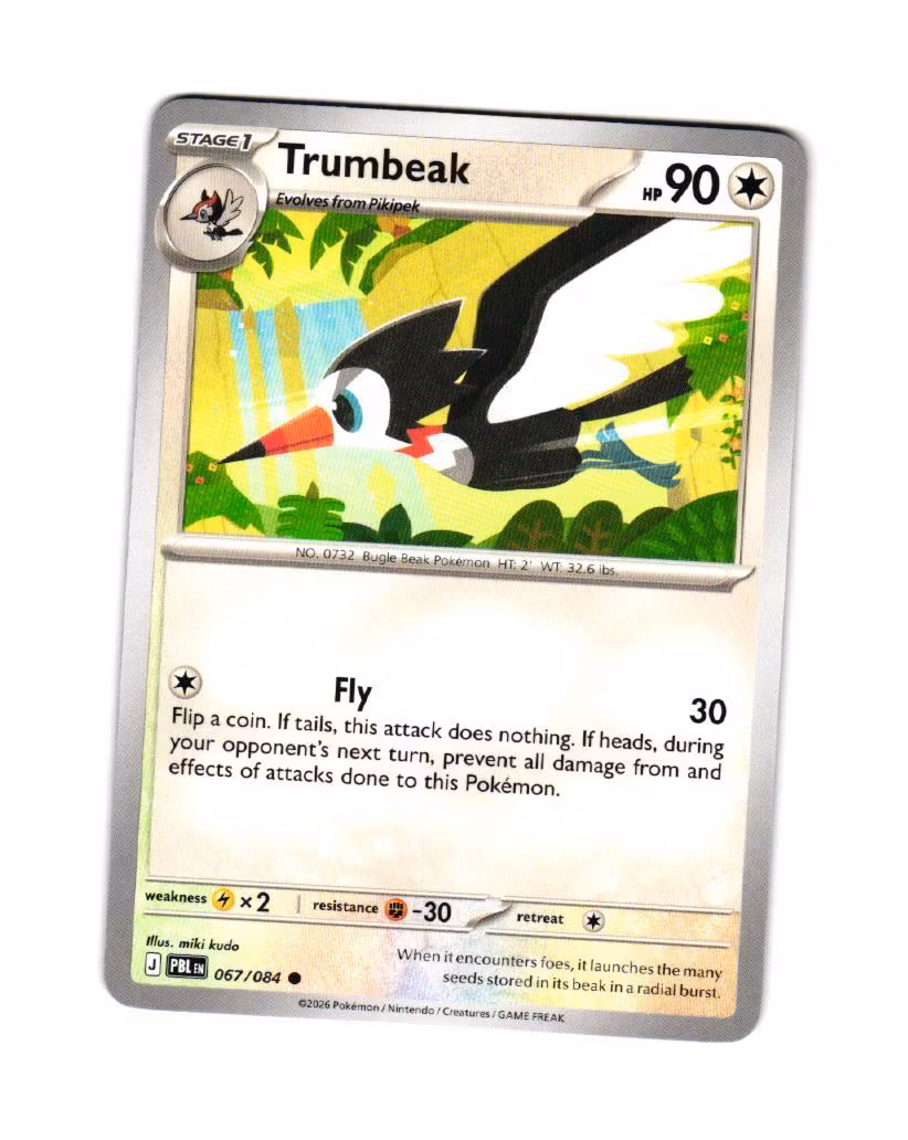 Trumbeak Common 067/084 Pitch Black Pokemon