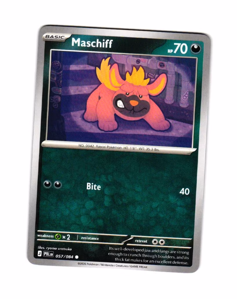 Maschiff Common 057/084 Pitch Black Pokemon