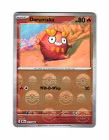 Darumaka Reverse Holo Common Poke Ball 013/086 Black Bolt Pokemon