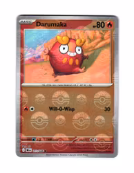Darumaka Reverse Holo Common Poke Ball 013/086 Black Bolt Pokemon