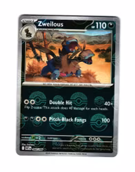 Zweilous Reverse Holo Common Poke Ball 066/086 White Flare Pokemon
