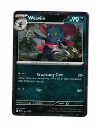 Weavile Cosmic Holo 021 Mega Evolution Black Star Promo
