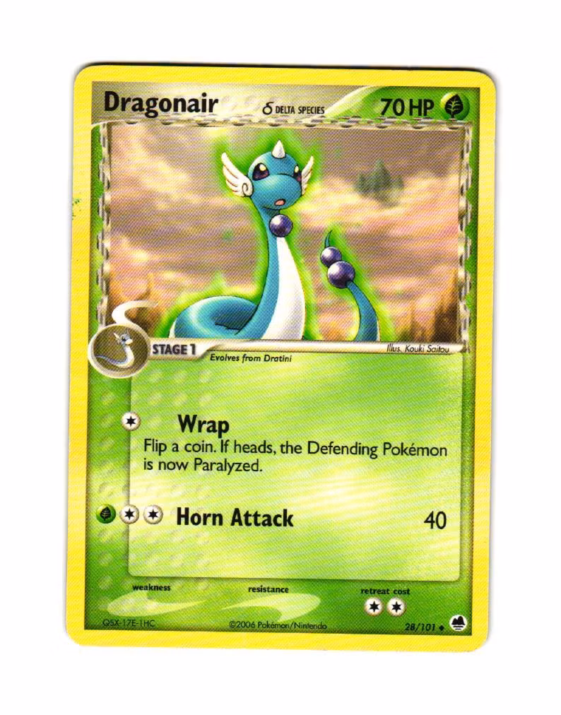 Dragonair Uncommon 28/101 EX Dragon Frontiers Pokemon