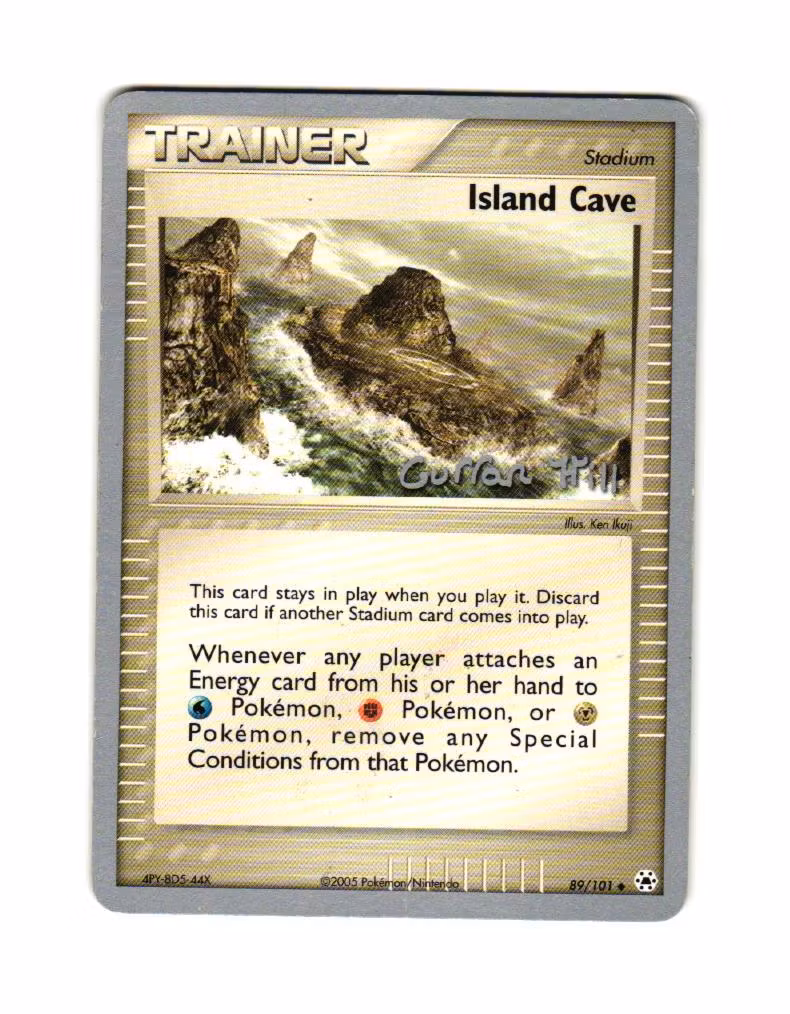Island Cave Uncommon 89/101 World Championship Deck 2005 Pokemon
