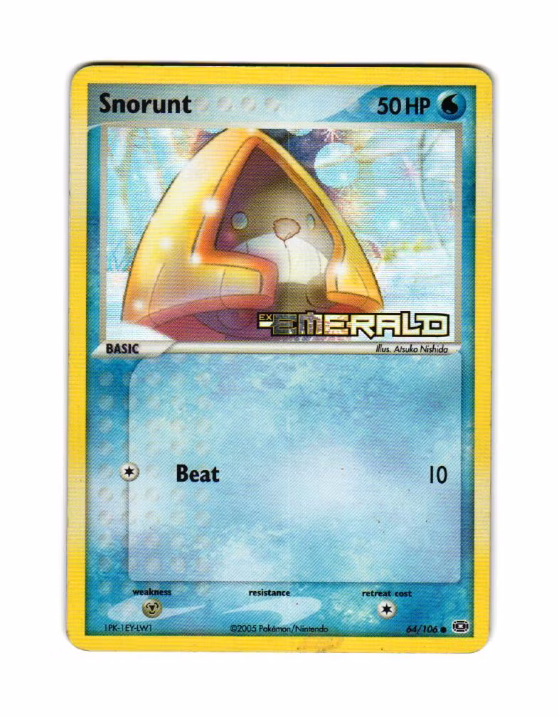 Snorunt Reverse Holo Common 64/106 EX Emerald Pokemon