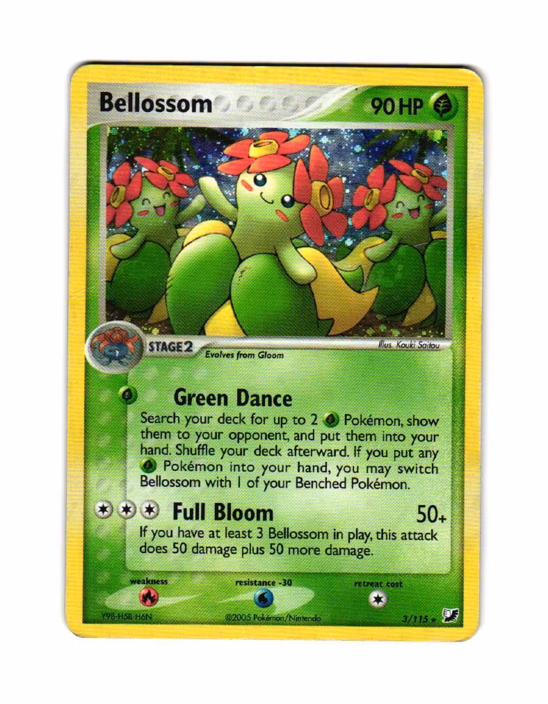 Belllossom Holo Rare 3/115 EX Unseen Forces Pokemon