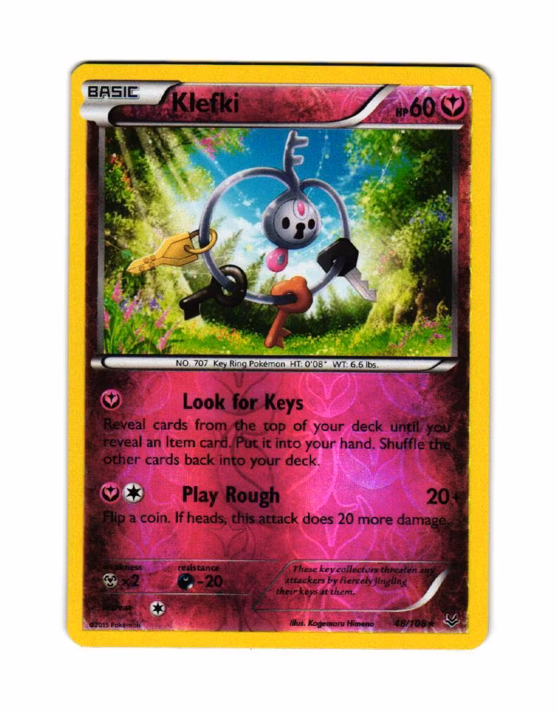 Klefki Rare Reverse Holo 48/108 Roaring Skies Pokemon