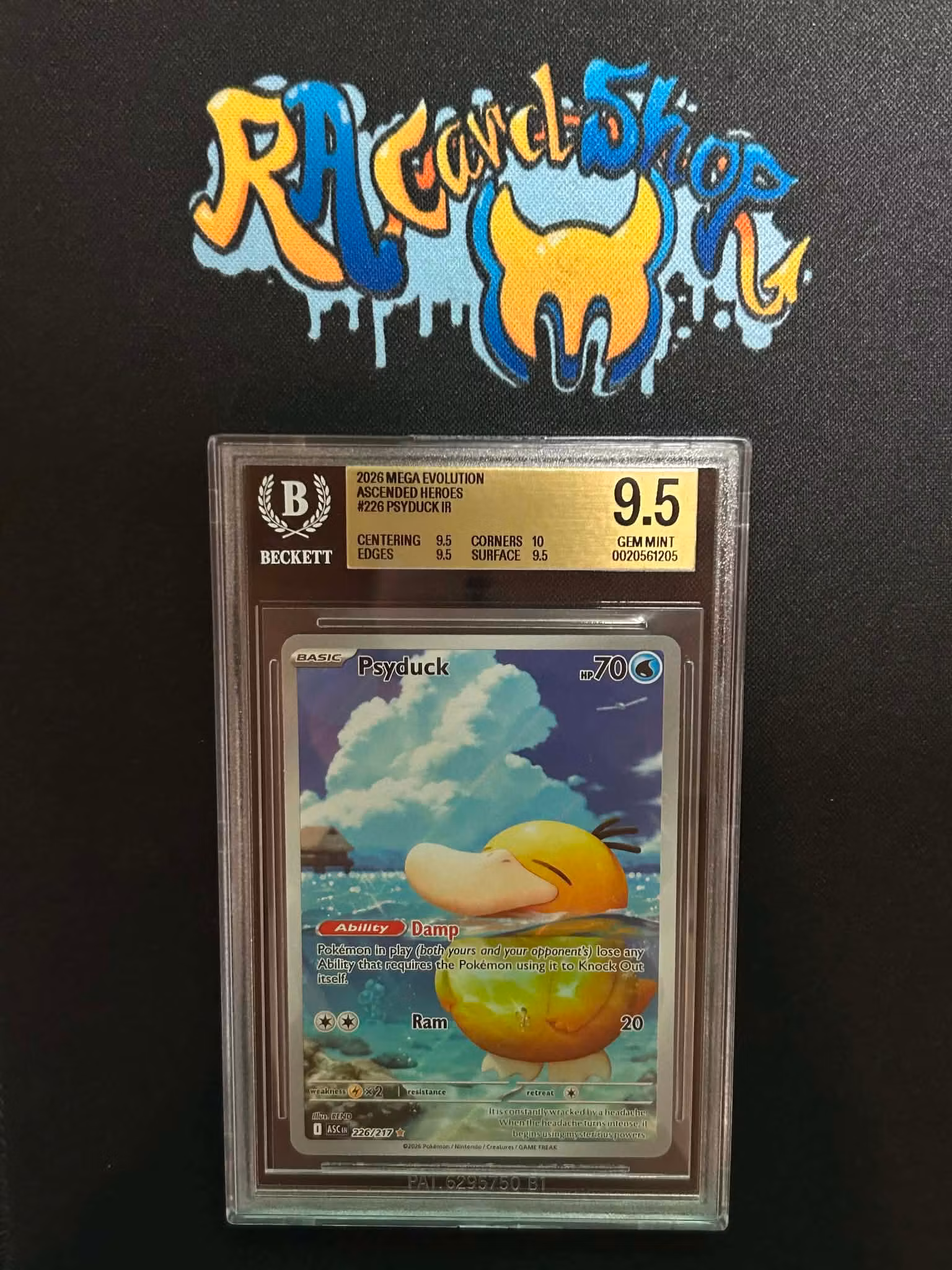 Psyduck #226 IR Pokemon Graded Card 9.5 Beckett