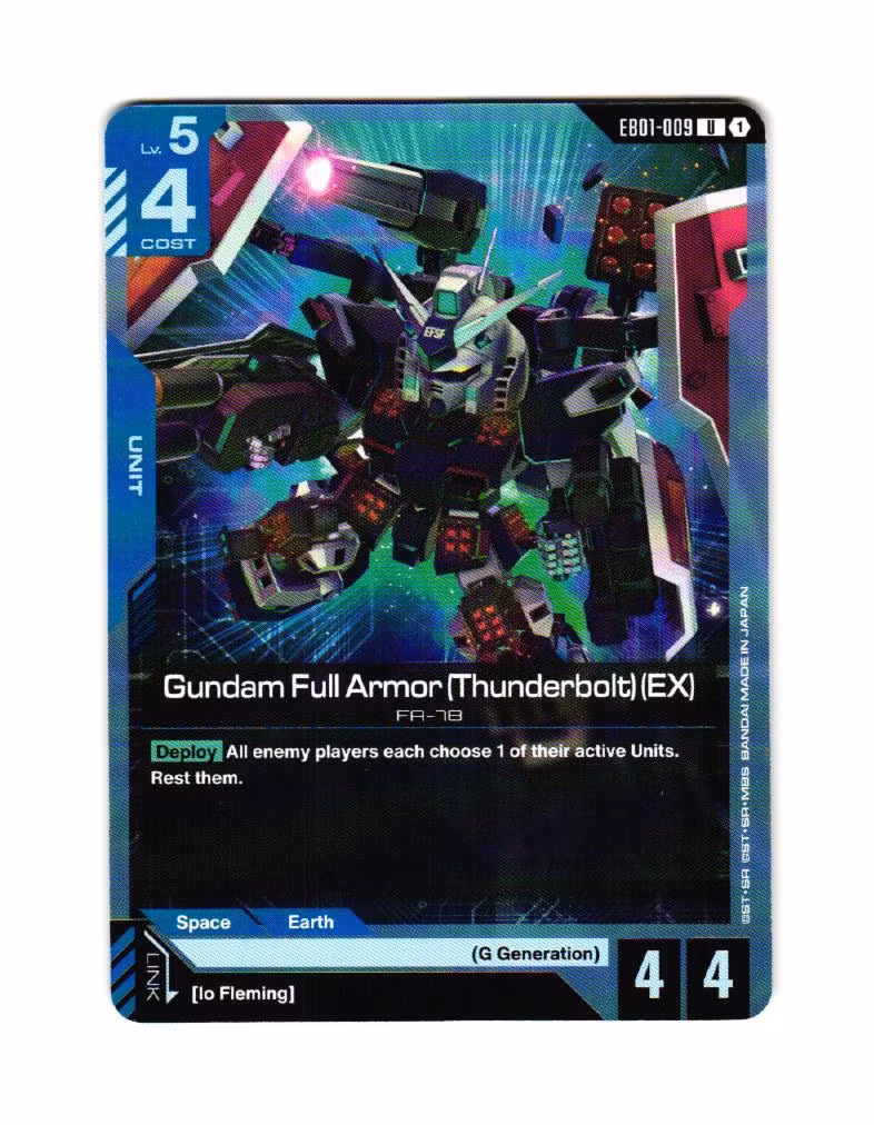 Gundam Full Armor Thunderbolt EX Uncommon EB01-009 Eternal Nexus (EB 01) Gundam